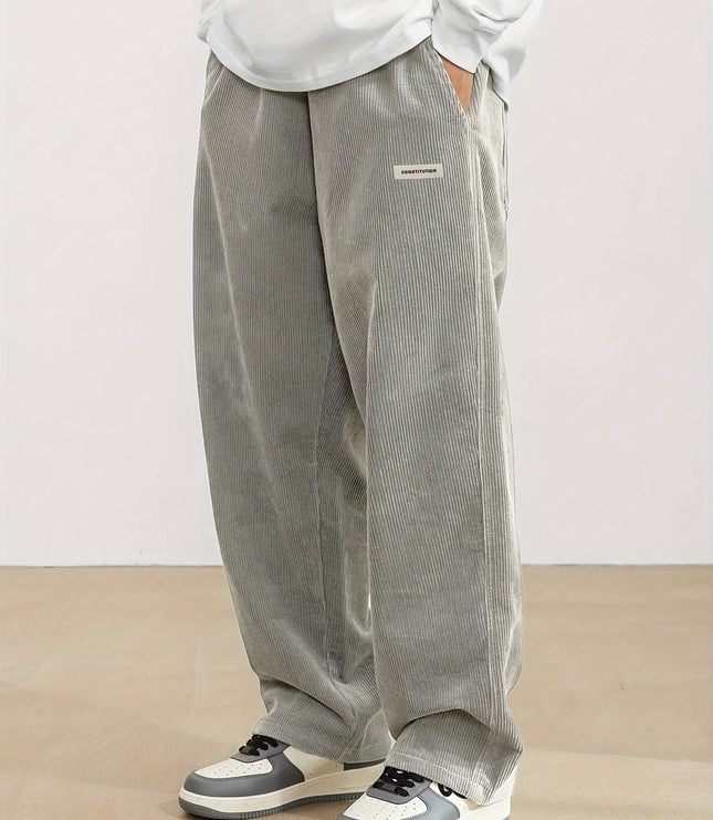 メンズ ボトムス コーデュロイ ゆったり ワイドパンツ