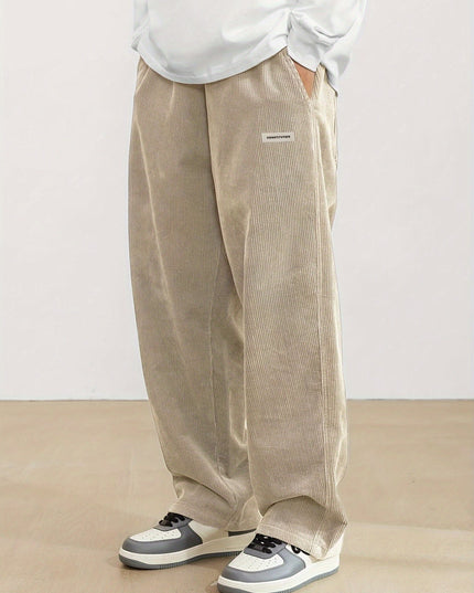 メンズ ボトムス コーデュロイ ゆったり ワイドパンツ