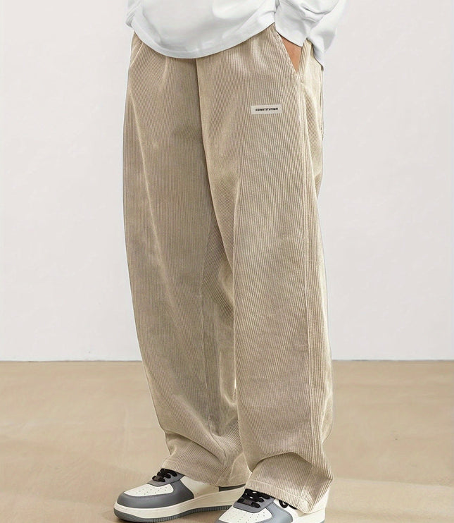 メンズ ボトムス コーデュロイ ゆったり ワイドパンツ