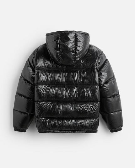 メンズ 防風 オーバーサイズ フード付き 中綿ジャケット