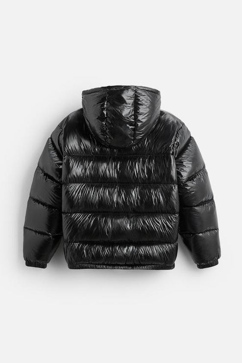 メンズ 防風 オーバーサイズ フード付き 中綿ジャケット