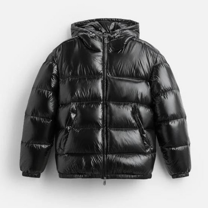 メンズ 防風 オーバーサイズ フード付き 中綿ジャケット