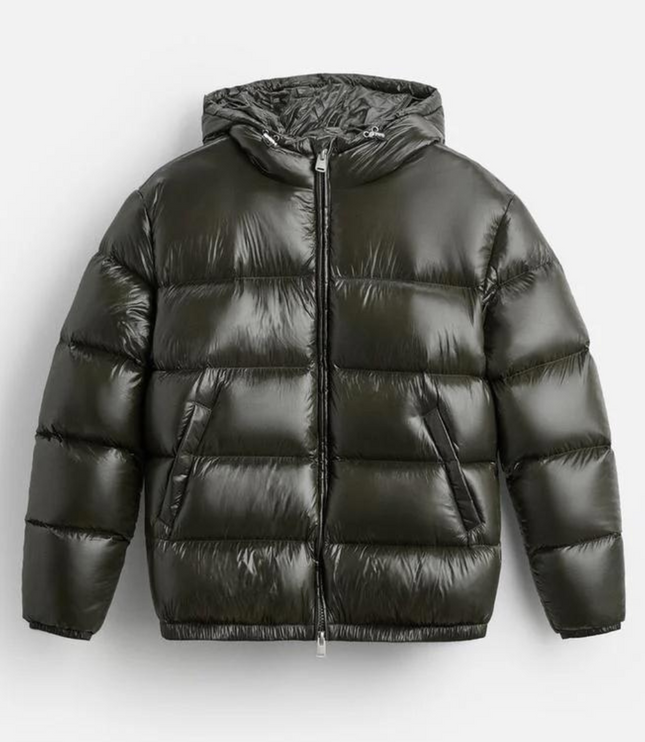 メンズ 防風 オーバーサイズ フード付き 中綿ジャケット