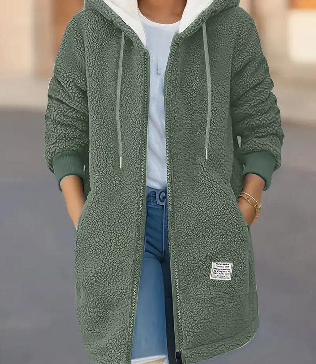 レディース フード付き ロング ボアコート