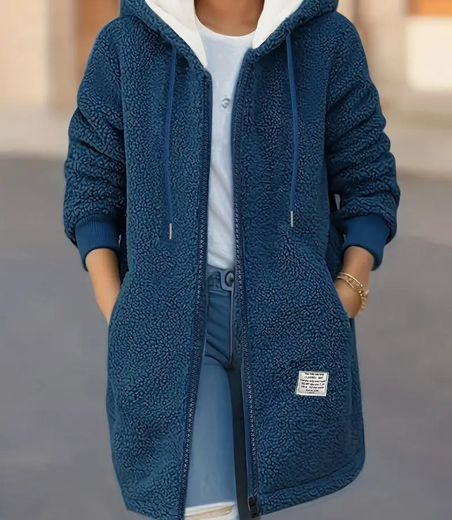 レディース フード付き ロング ボアコート