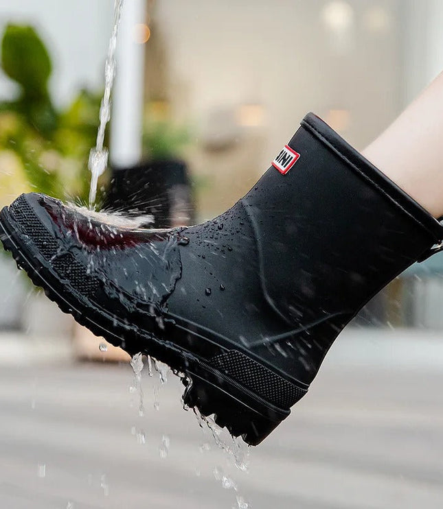 レディース 防水 軽量 雨の日 滑りにくい ショートブーツ